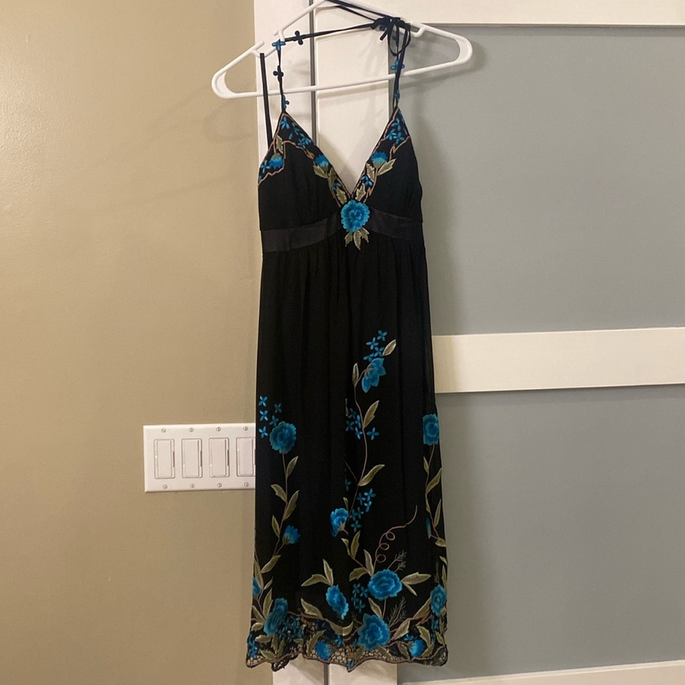 Sue Wong 100% Silk Dress Size 4 - Picture 2 of 9